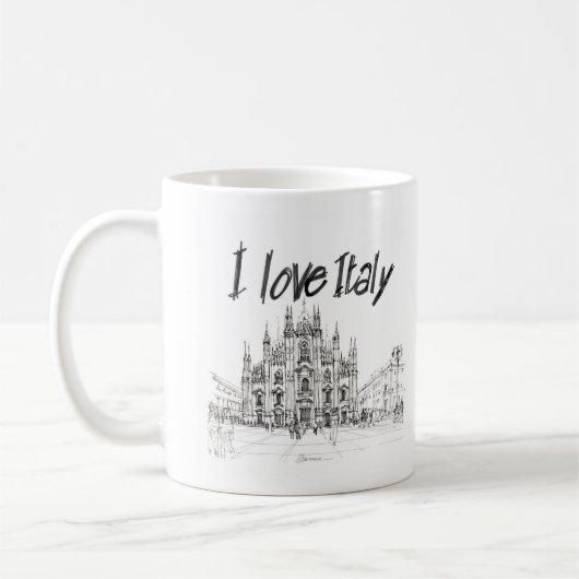 Mailand, Italien, Bicchiere Kaffeetasse (Links)