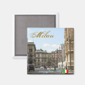 Mailand Italien coole Magnetkonstruktion Magnet (Vorderseite/Rückseite)