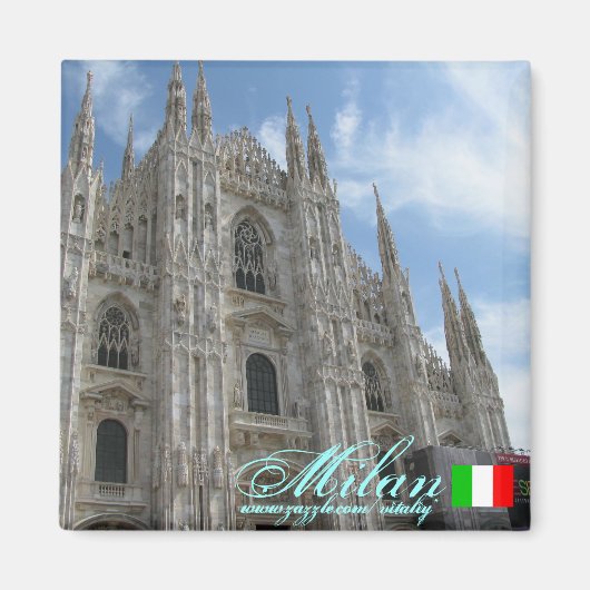 Mailand Italien coole Magnetkonstruktion Magnet (Vorne)