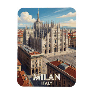 Mailand Italien Dom Reise Kunst 🏛️ Magnet