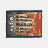 Mailand Italien Duomo di Milano Kunst, Dichtung un Fleecedecke (Vorderseite (Horizontal))