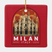 Mailand Italien Duomo di Milano Kunst, Dichtung un Keramikornament (Rückseite)