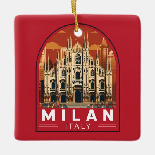 Mailand Italien Duomo di Milano Kunst, Dichtung un Keramikornament (Vorderseite)