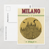 Mailand Italien Duomo di Milano Kunst, Dichtung un Postkarte (Vorne/Hinten)