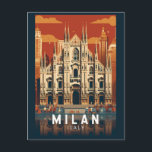 Mailand Italien Duomo di Milano Kunst, Dichtung un Postkarte<br><div class="desc">Mailänder Vektorgrafik Design. Mailand,  eine Metropole in Italiens nördlicher Lombardei,  ist eine globale Hauptstadt von Mode und Design.</div>
