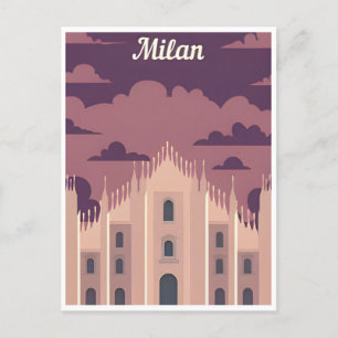 Mailand Italien Duomo di Milano Reise Kunst Vintag Postkarte