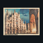 Mailand Italien Duomo di Milano Vintag Postkarte<br><div class="desc">Titel: Vintag Mailand Italien Postcard: Duomo di Milano Splendor - Renaissance Architectural Gem Collectible Memorabilible Produktbeschreibung: Vintag Mailand Italien Postcard: Zeitlose Hommage an den Duomo di Milano - Symbol der Renaissance Grandeur Erleben Sie die historische Eleganz und architektonische Pracht Mailands mit dieser Vintagen Postkarte, die den ikonischen Duomo di Milano...</div>
