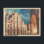 Mailand Italien Duomo di Milano Vintag Postkarte<br><div class="desc">Titel: Vintag Mailand Italien Postcard: Duomo di Milano Splendor - Renaissance Architectural Gem Collectible Memorabilible Produktbeschreibung: Vintag Mailand Italien Postcard: Zeitlose Hommage an den Duomo di Milano - Symbol der Renaissance Grandeur Erleben Sie die historische Eleganz und architektonische Pracht Mailands mit dieser Vintagen Postkarte, die den ikonischen Duomo di Milano...</div>