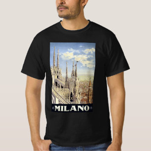 Mailand Italien Gotische Kathedrale Duomo Vintage  T-Shirt