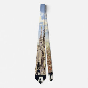 Mailand Italien Gotischer Dom Duomo Vintage Reise Krawatte