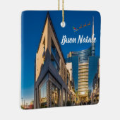 Mailand Italien Panorama Weihnachtsgeschmack Keramikornament (Rechts)