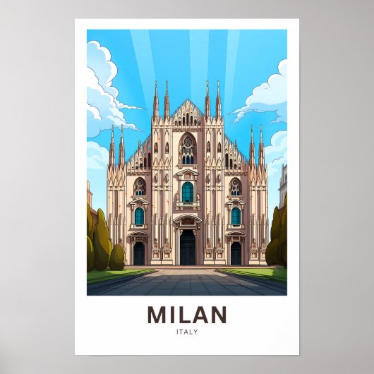 Mailand Italien Reisen Print Poster (Vorne)