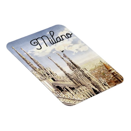 Mailand - Italien Vintag Magnet (Rechte Seite)