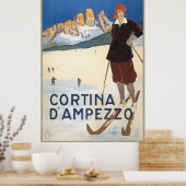 Mailand Italien Vintage Reiseposter Poster (Küche)