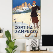 Mailand Italien Vintage Reiseposter Poster (Heimbüro)