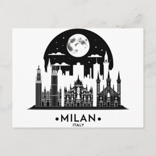 Mailand Italy Skyline Postkarte