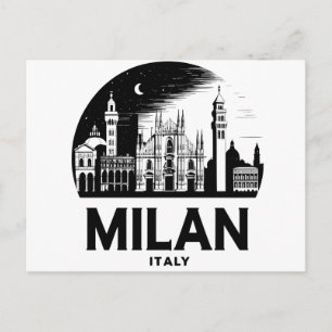 Mailand Italy Skyline Postkarte