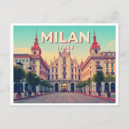 MAILAND ITALY VINTAG POSTKARTE