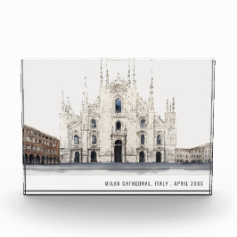 Mailand Kathedrale Italien Wasserfarbe Italien Rei Fotoblock