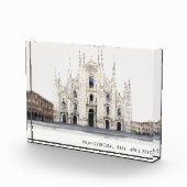 Mailand Kathedrale Italien Wasserfarbe Italien Rei Fotoblock (Rechts)