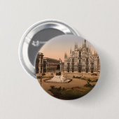 Mailand-Kathedrale und Marktplatz, Lombardei, Button (Vorne & Hinten)