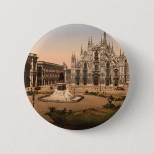 Mailand-Kathedrale und Marktplatz, Lombardei, Button