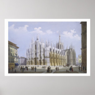 Mailand-Kathedrale 'von den Ansichten von Mailand Poster