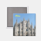 Mailand Kühlschrankmagnet (Vorderseite/Rückseite)