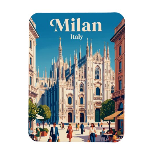 Mailand, Lombardei, Italien Magnet (Vertikal)