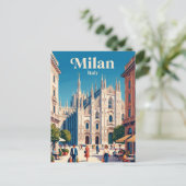 Mailand, Lombardei, Italien Postkarte (Stehend Vorderseite)