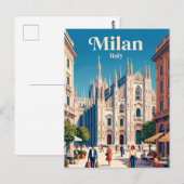 Mailand, Lombardei, Italien Postkarte (Vorne/Hinten)