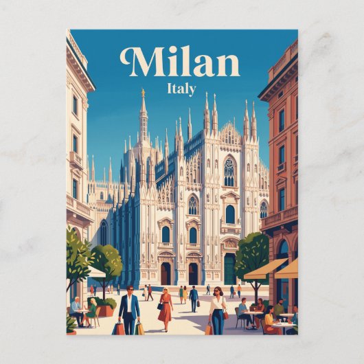 Mailand, Lombardei, Italien Postkarte (Vorderseite)