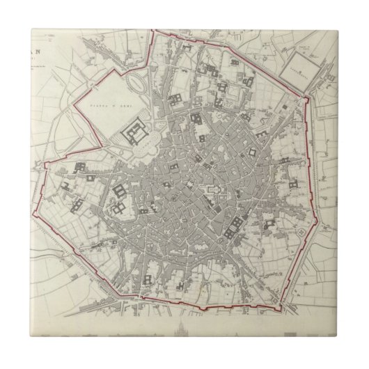 Mailand Mailand Fliese (Vorderseite)