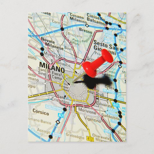 Mailand, Mailand (Italien) Postkarte (Vorderseite)