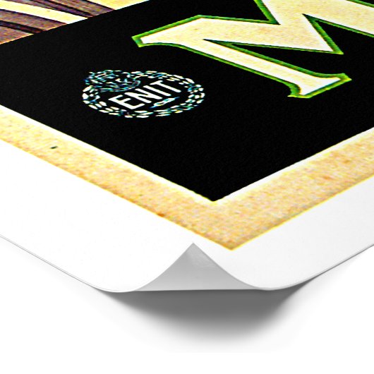 Mailand/Mailand Italien Stadtbild Vintag Poster (Ecke)