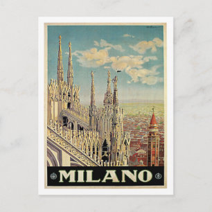 Mailand Mailand Italien Vintage Reise Postkarte