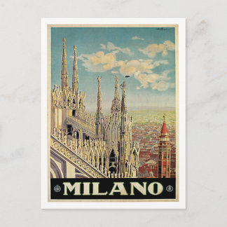 Mailand Mailand Italien Vintage Reise Postkarte