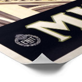 Mailand (Mailand) Italien Vintage Reiseplakat Poster (Ecke)