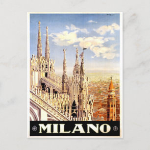 Mailand, Mailand Italien Vintage-Reisepostkarte Postkarte