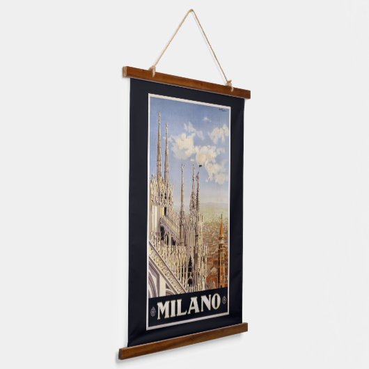 Mailand (Mailand) Wandteppich Mit Holzrahmen (Gewinkelt)
