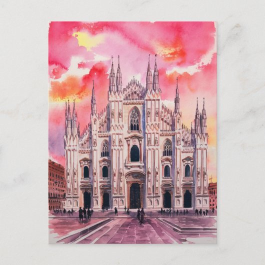 Mailand, Mailänder Dom Gemälde Postkarte (Vorderseite)
