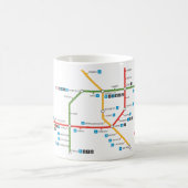 Mailand-Metro-Tasse Kaffeetasse (Mittel)
