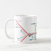 Mailand-Metro-Tasse Kaffeetasse (Links)