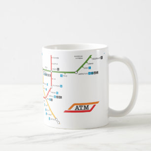 Mailand-Metro-Tasse Kaffeetasse