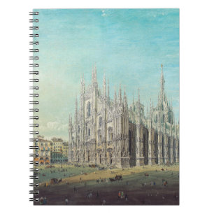 Mailand Piazza del Duomo 1850er Jahre von Carlo Bo Notizblock