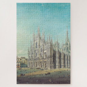 Mailand Piazza del Duomo 1850er Jahre von Carlo Bo Puzzle