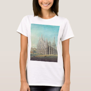 Mailand Piazza del Duomo 1850er Jahre von Carlo Bo T-Shirt