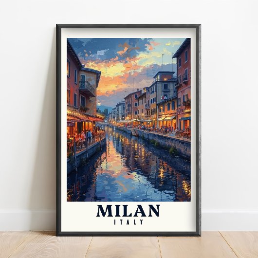 Mailand Poster - Mailand Druck - Mailand Kunst Dru