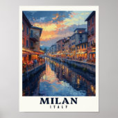 Mailand Poster - Mailand Druck - Mailand Kunst Dru (Vorne)