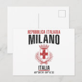 Mailand Postkarte (Vorne/Hinten)